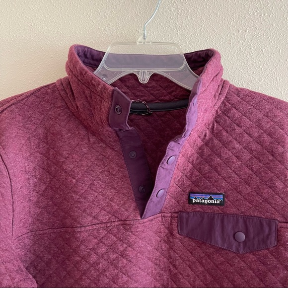 ❌‼️SOLD‼️❌ Patagonia Maroon Button Quilted Crewneck - Picture 4 of 7
